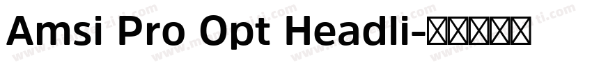 Amsi Pro Opt Headli字体转换